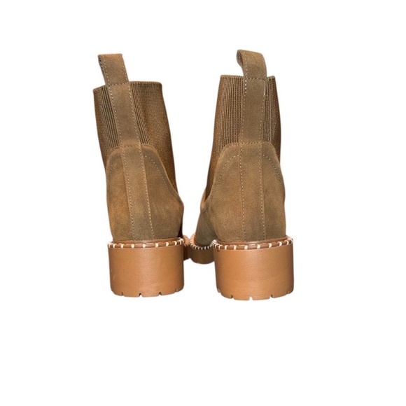 Dolce Vita NWOT Tan Suede Boots with Chunky Sole - Picture 3 of 4